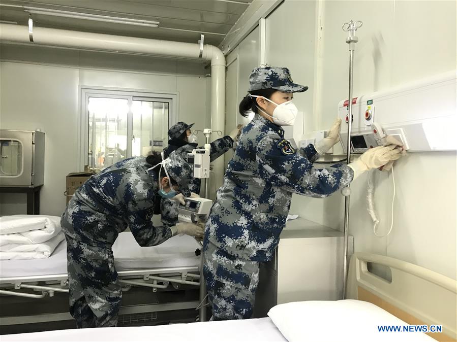 Medical Staff Make Final Preparations at Huoshenshan Hospita